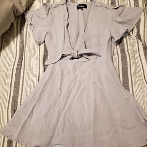 Dress with tie front